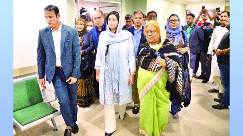 শাশুড়ির শয্যাপাশে ডা. জোবাইদা রহমান  খালেদা জিয়াকে লন্ডনে নে
